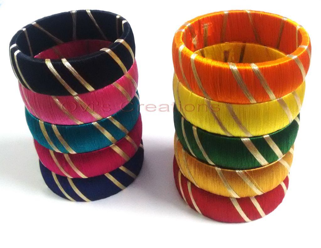 Handmade Silk Thread Bangles