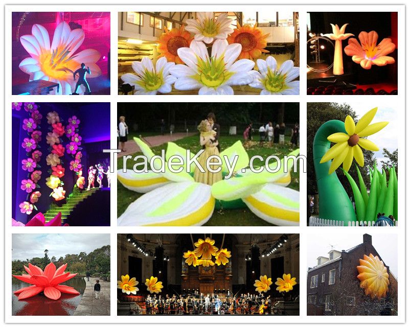 10m Inflatable Wedding Flower Chain for Wedding decoration