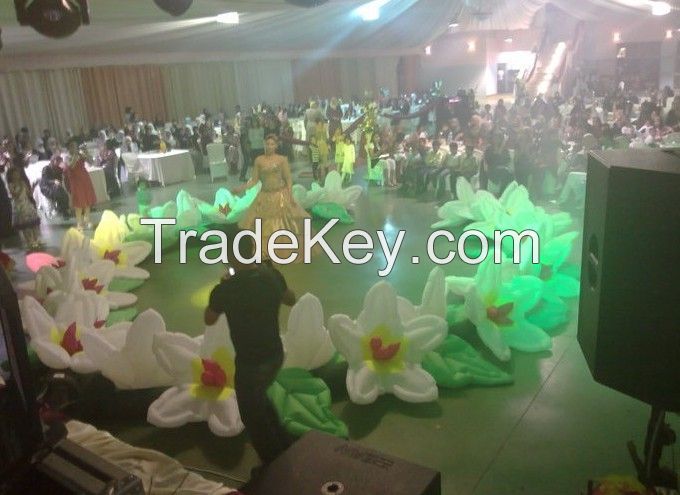 10m Inflatable Wedding Flower Chain for Wedding decoration