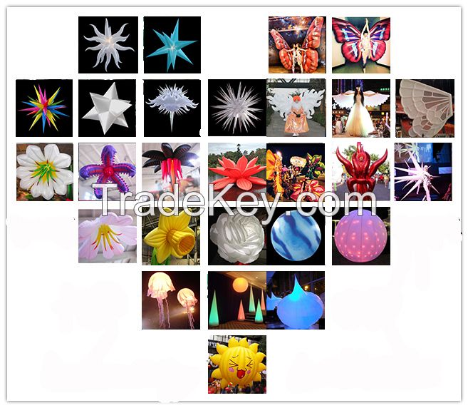 Party Lights Inflatable Decoration Air Star with 16 Colors LED Light