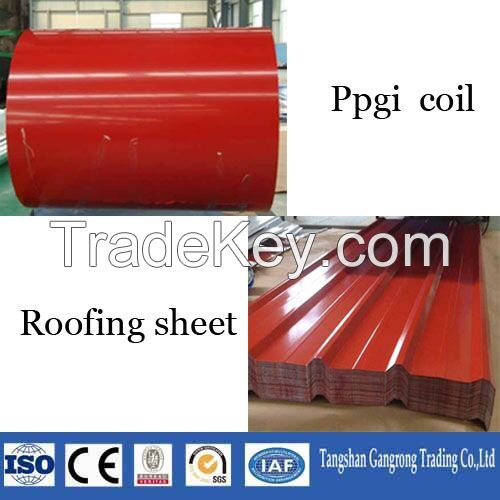 ppgi ppgl metal roofing material corrugated roofing sheet