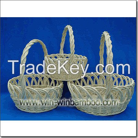 knotwork basket for home or gardening