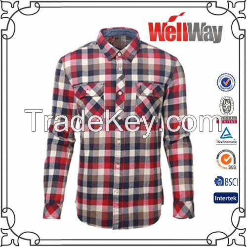 mens casual check shirts