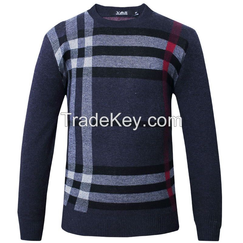 Men Gray Pullover Long Sleeve 2XL 2015 new winter men's casual T-shirt