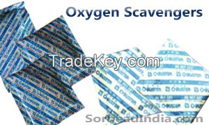 Oxygen packets for preserving food storage