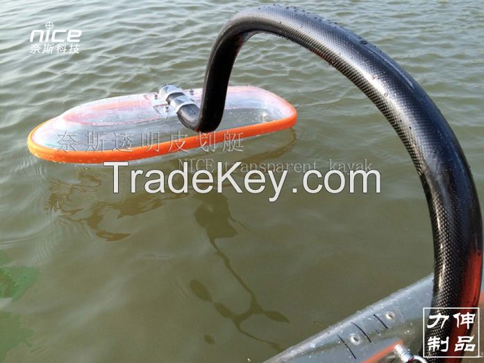 new design Transparent polycarbonate kayak canoe