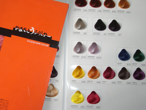 Hair color chart