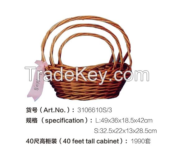 wicker basket , wicker and rattan funiture