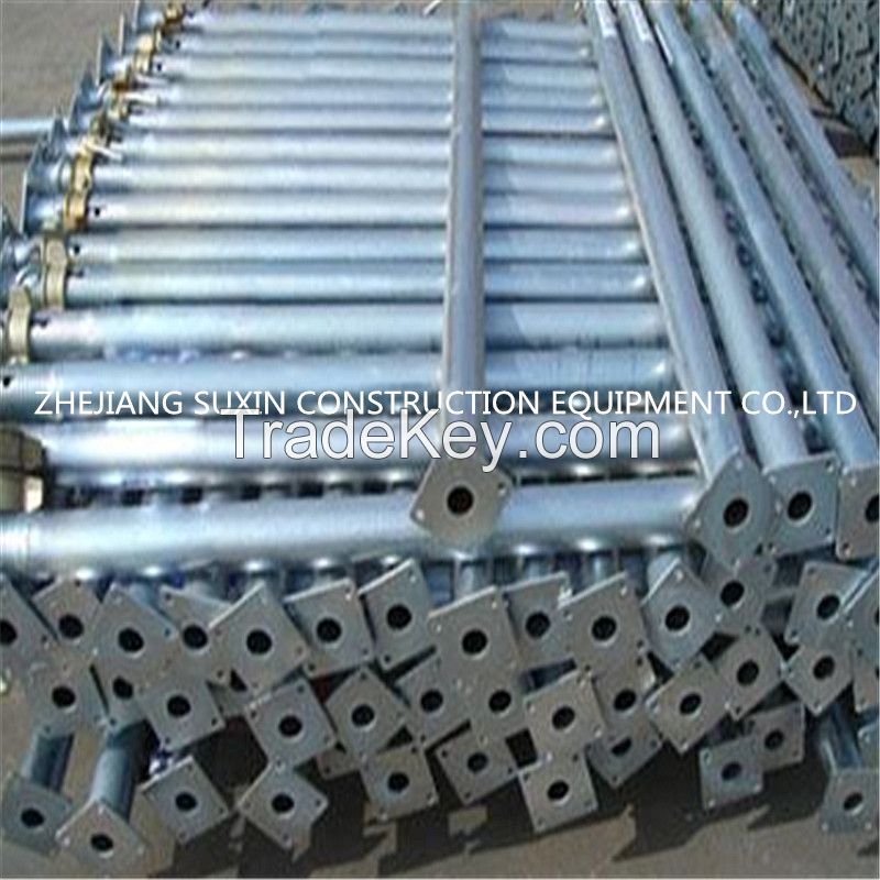 Ring lock, Frame, steel plank, Jack base, U head, couplers, Galvanized tube and accessories.