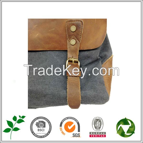 Hot selling cowboy real/genuine leather satchel handbag with shoulder