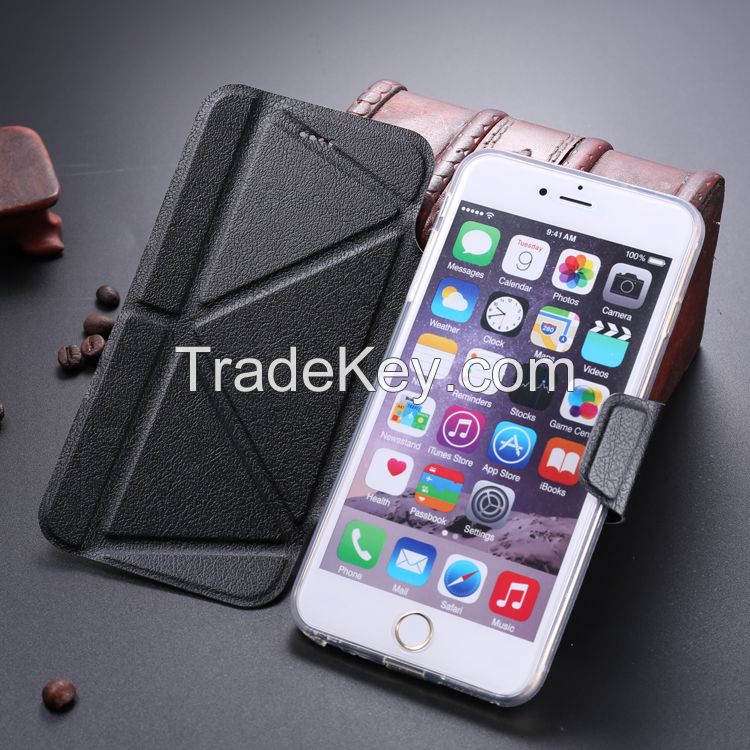 LETSVIEW Lowest Price Soft Skin Back Cover Apple Iphone 5S/6/6PLUS Samsung Galaxy S3/4/6  Note 2/3/4 High Quality Flip PU Smart Stand Leather Case Shell Housing with Stand