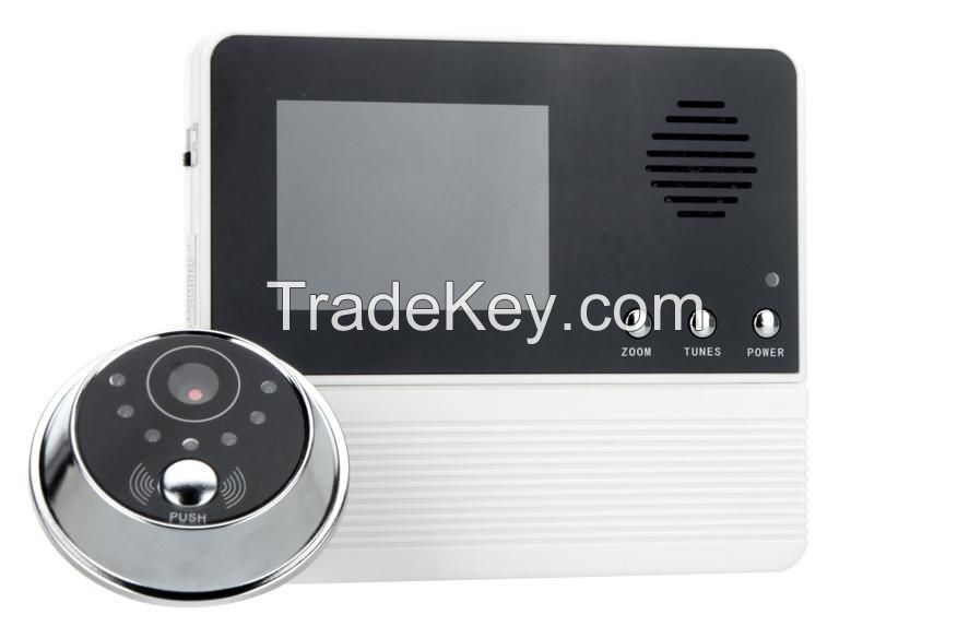 wireless, 3.2 inch screen, infrared light supplement, video door bell camera