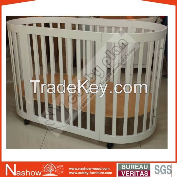 Cubby Plan LMBC-080 Popular New Wooden Furniture Baby Cot Baby Crib