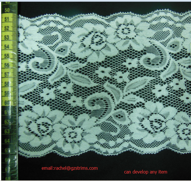 elastic lace/stretch lace/spandex lace#A4