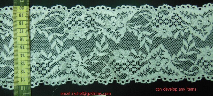 elastic lace/stretch lace/spandex lace#A7