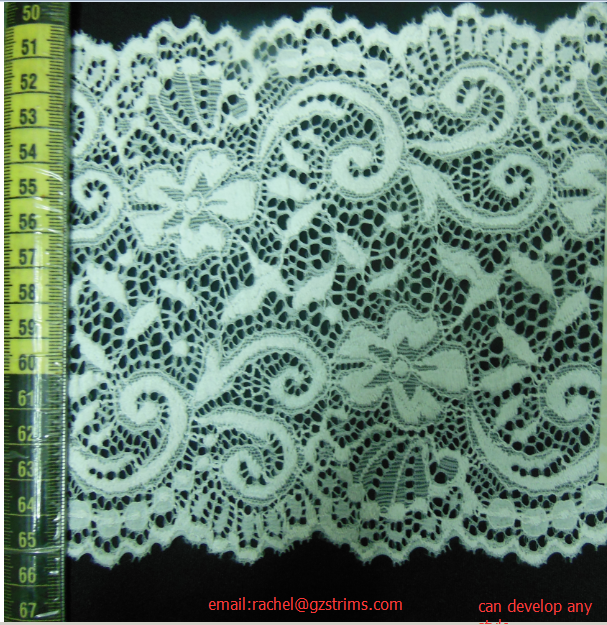 elastic lace/stretch lace/spandex lace#A3