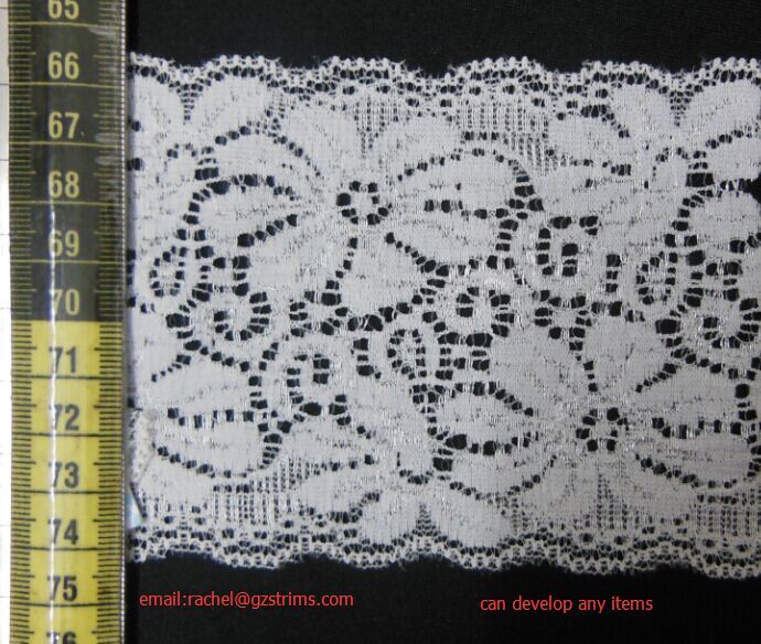 elastic lace/stretch lace/spandex lace#A10