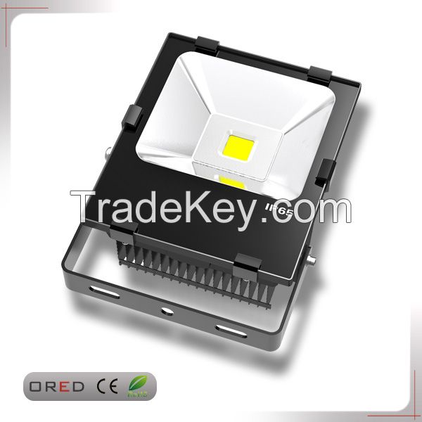 outdoor cooper heatpipe led flood lighting 100w