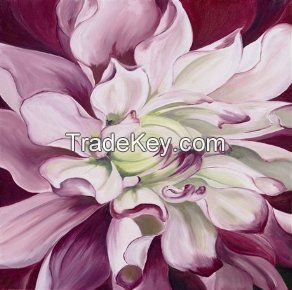 White Flower Canvas Oil Painting Magnolia Flower Oil Painting Modern P