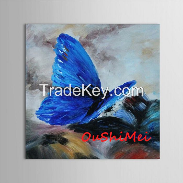 High Quality Wall Sticker Oil Painting Wallpaper Butterfly Abstract