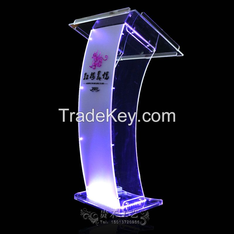 Guihe high quality acrylic podium, 2015 new organic glass lectern