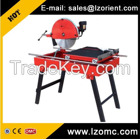 Small hand stone slab and tile cutting machine with water pump