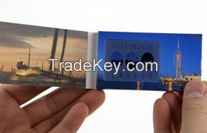 2.4&quot; Full Color Printed Video Brochures Video Business Card Video Marketing Card