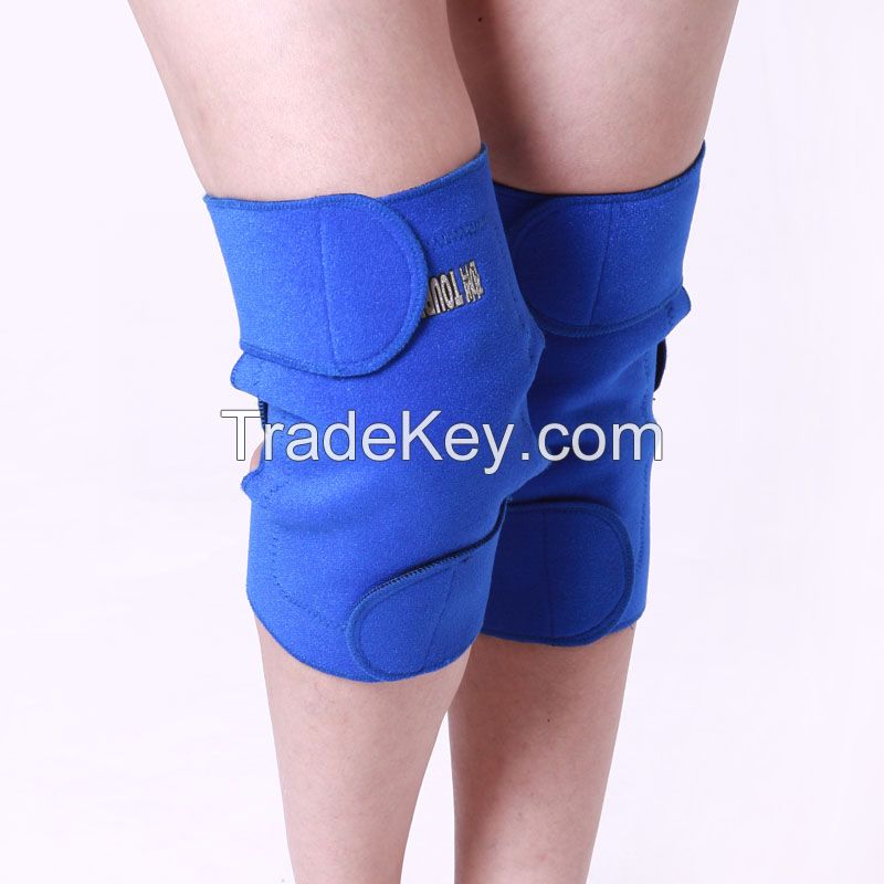 Knee healthcare magnetic pain relief heated knee sleeve kneepads 