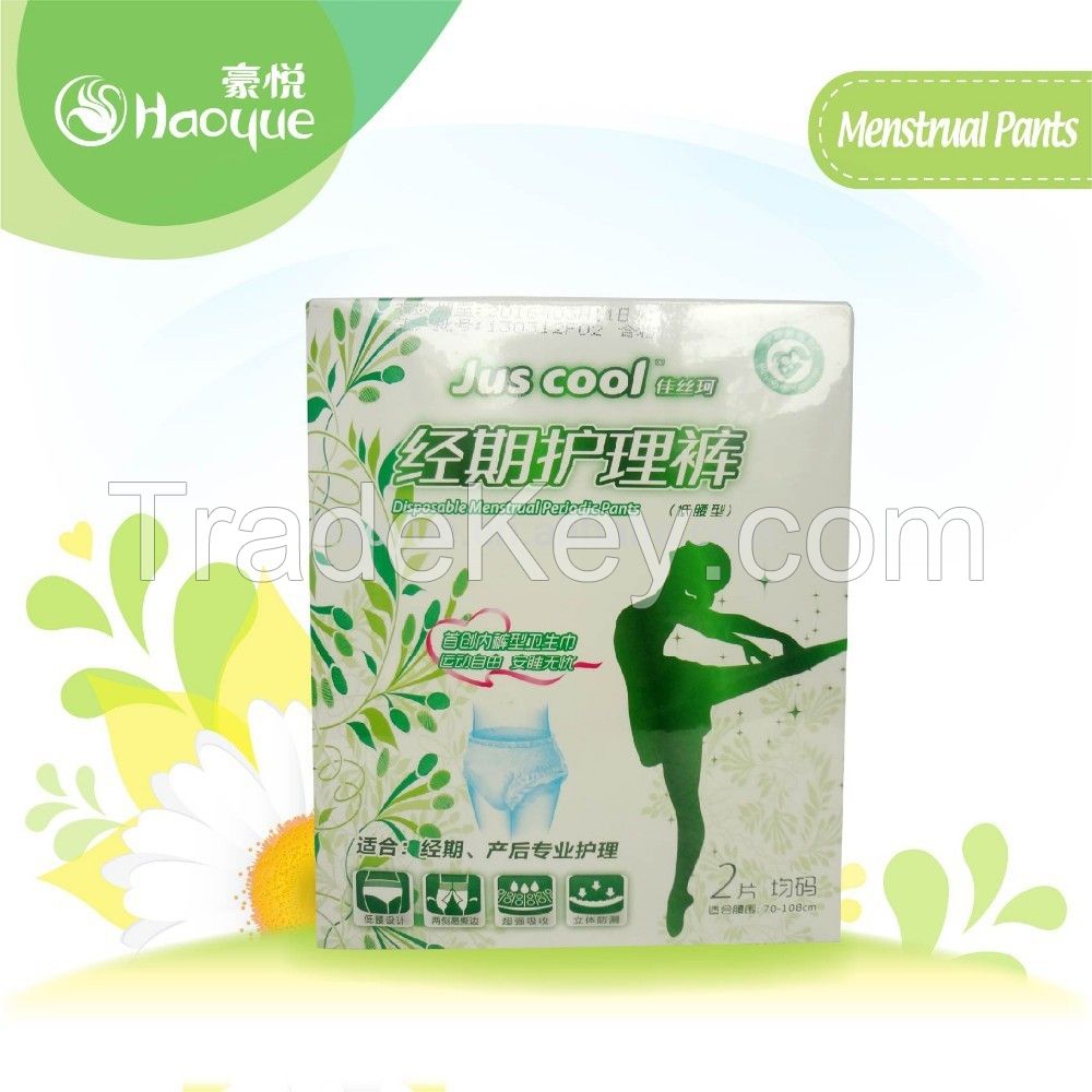 Lady Menstrual Periodic Pant Disposable Sanitary underwear for women