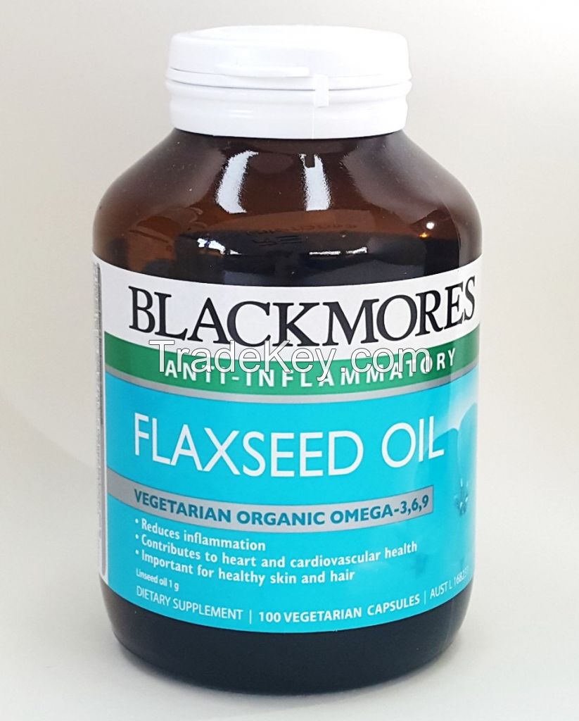 Blackmores Flaxseed Oil 1000mg 100 Vegetarian Capsules