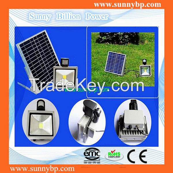 10 Watt Solar Power LED Flood Light with PIR Sensor