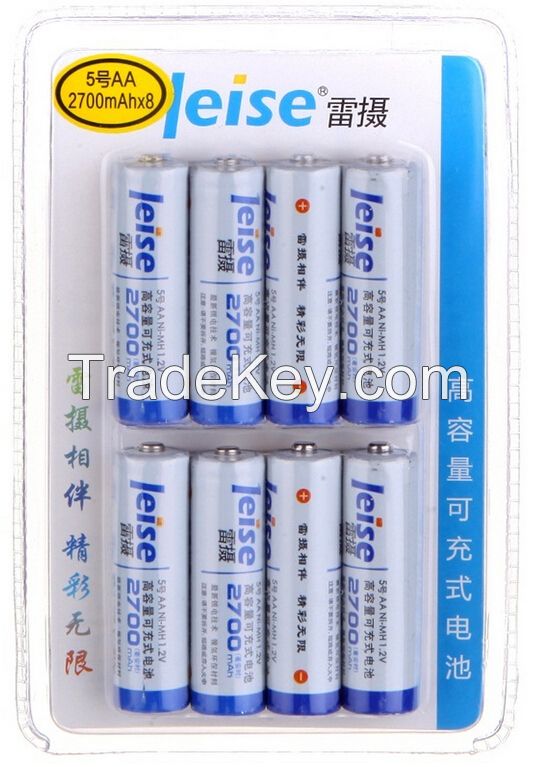 LEISE 2700mAh NI-MH AA Rechargeable battery