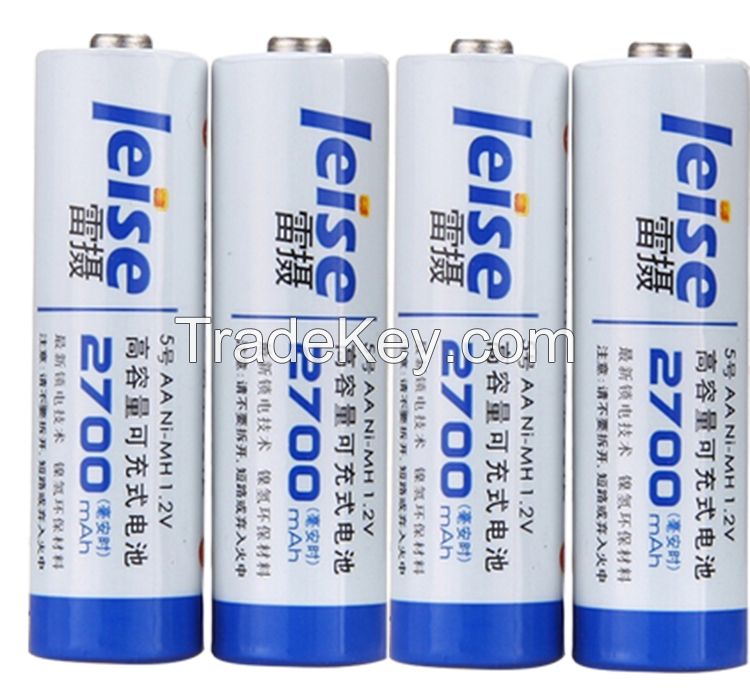 LEISE 2700mAh NI-MH AA Rechargeable battery