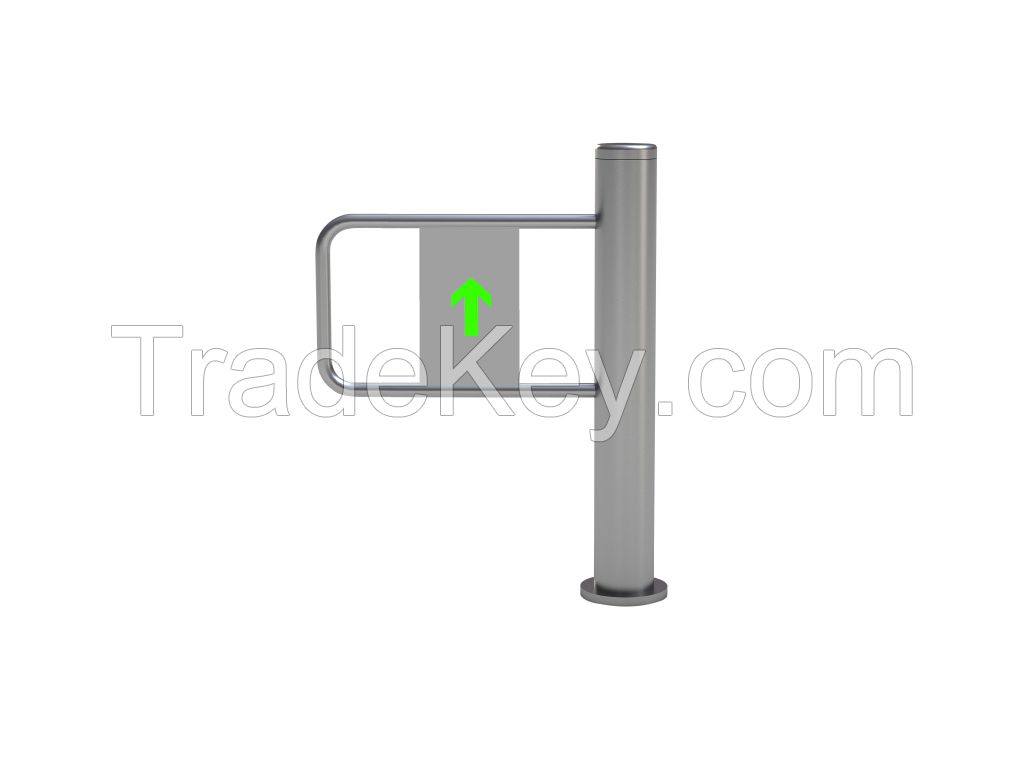 Swing barrier turnstile for supermarket