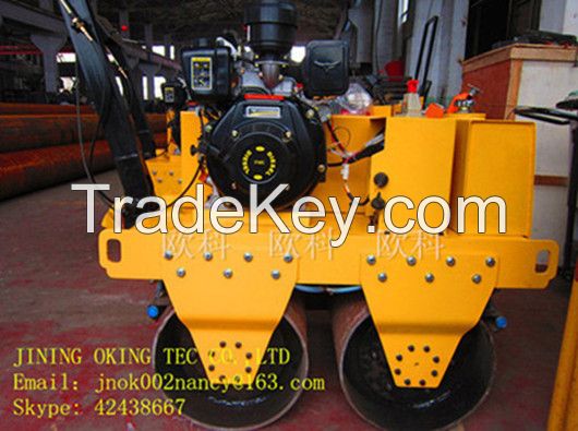 OK-S600 double steel wheel gasoline roller