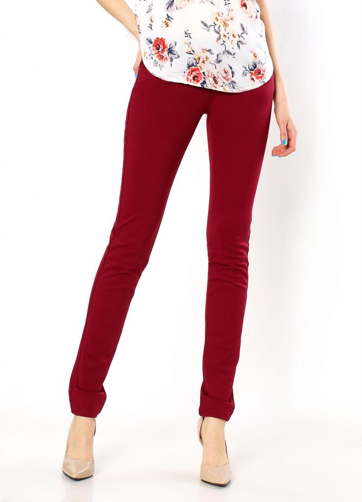 2015 Women Ladies Skinny Pencil Stretch Colour Long Pants Trousers 3030 