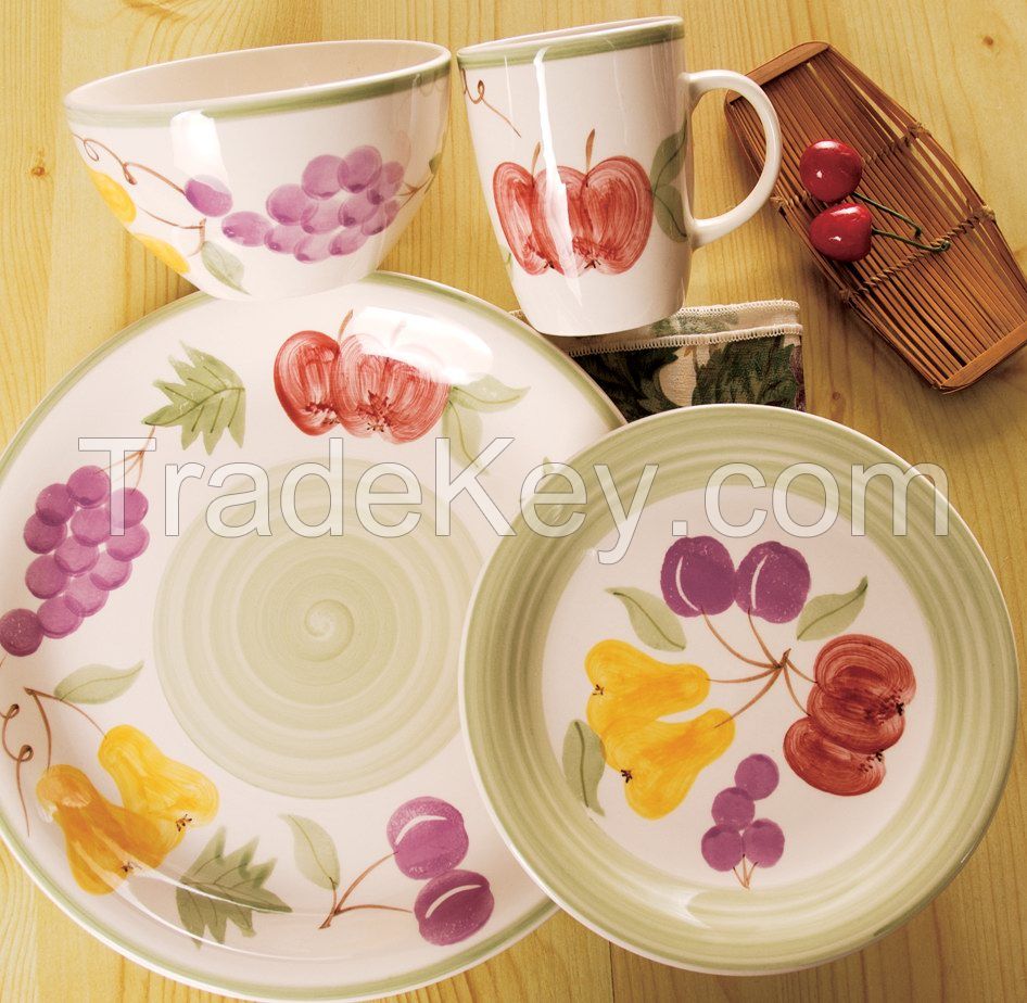 hand printed stoneware dinnerware for multi use