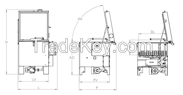 P small automatical mechanical parts washer