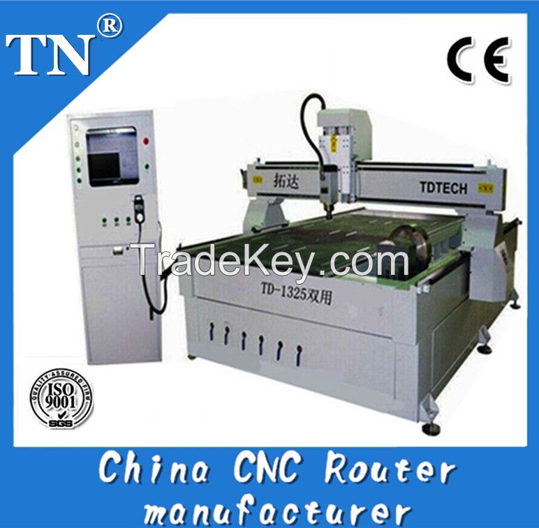 double use woodworking machine for 2D/3D engraving