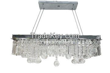 LED Crystal Semi Ceiling Light Fixture