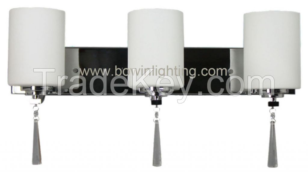 European style Crystal Decoration Glass Shade Indoor LED Wall light