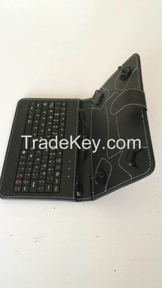  Wired universal keyboard folio Wired keyboar for 8"- 9" Android Tablet PC