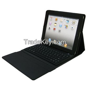 Keyboard folio for iPad Air, PU leather case + silicone Keyboard