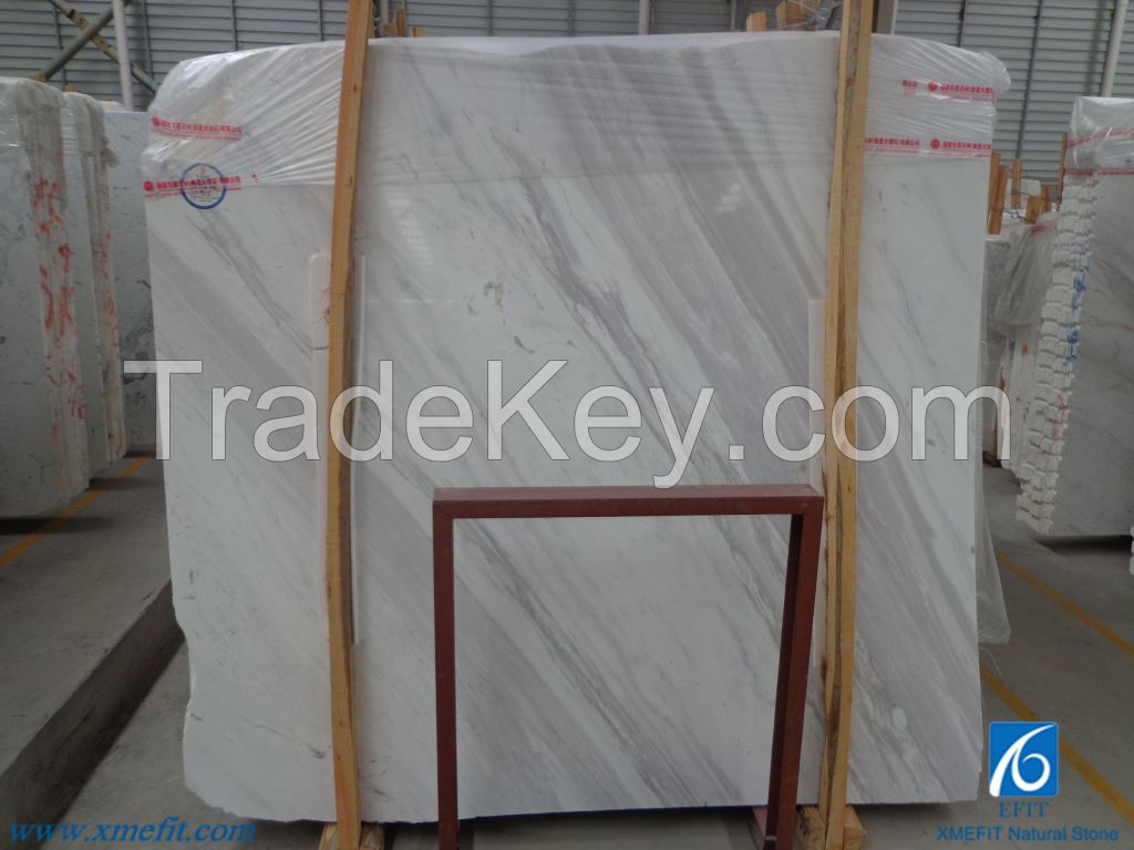 Volakas White Marble 2cm Polished Slabs,Greece White Marble