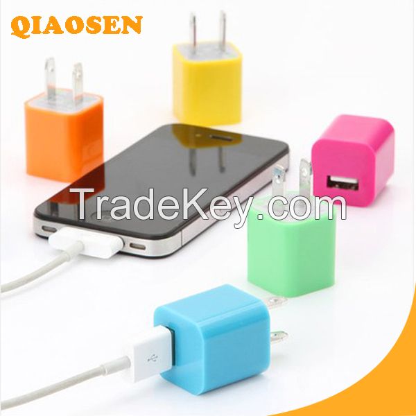 5V 1A portable Mobile USB charger for iphone charger adapter