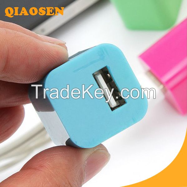 5V 1A portable Mobile USB charger for iphone charger adapter