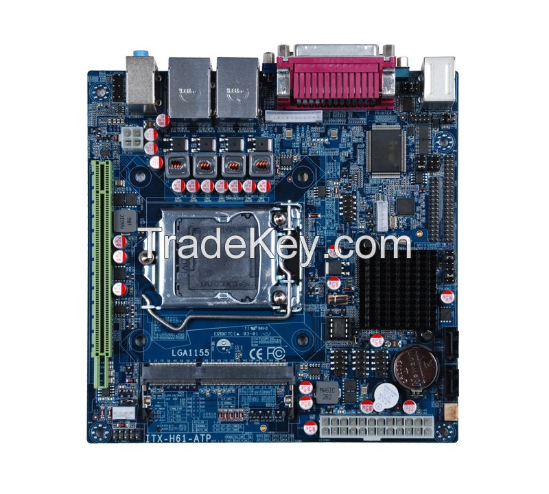 MINI-ITX Embedded board (Intel 32nm/22nm LGA1155 processor+ Intel H61 chipset)