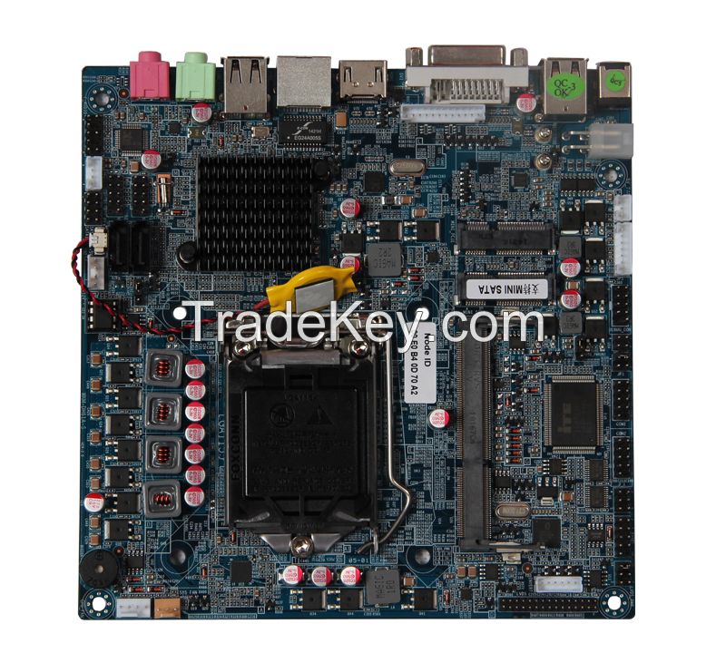 Thin MINI-ITX Embedded Board (Intel Sandy Bridge/ Ivy bridege32/22nm LGA processor+Intel NM10 chipset)