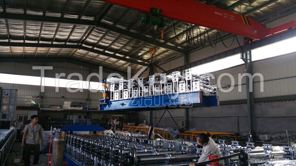 Color Steel Double Layer Roofing Tiles Cold Forming Machine