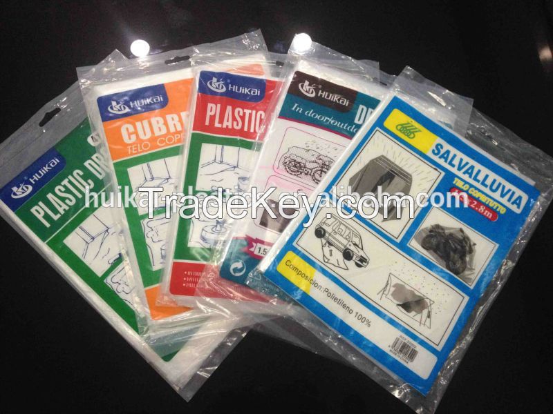 Dust-proof Stretch film LDPE Plastic Drop Sheet plastic drop sheet for painting protection film